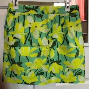 J. Crew floral skirt size 4
